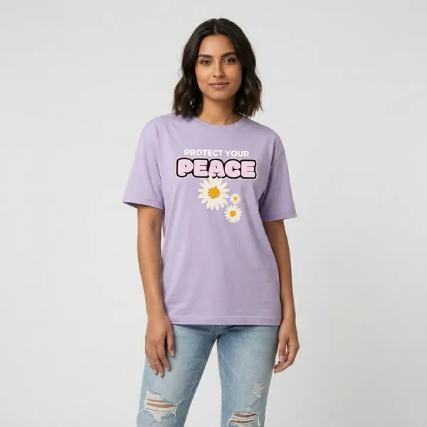Purple_Protect_Your_Peace_Floral_Graphic_T-Shirt_For_Women