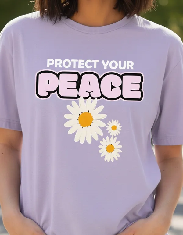 Purple_Protect_Your_Peace_Floral_Graphic_T-Shirt_For_Women