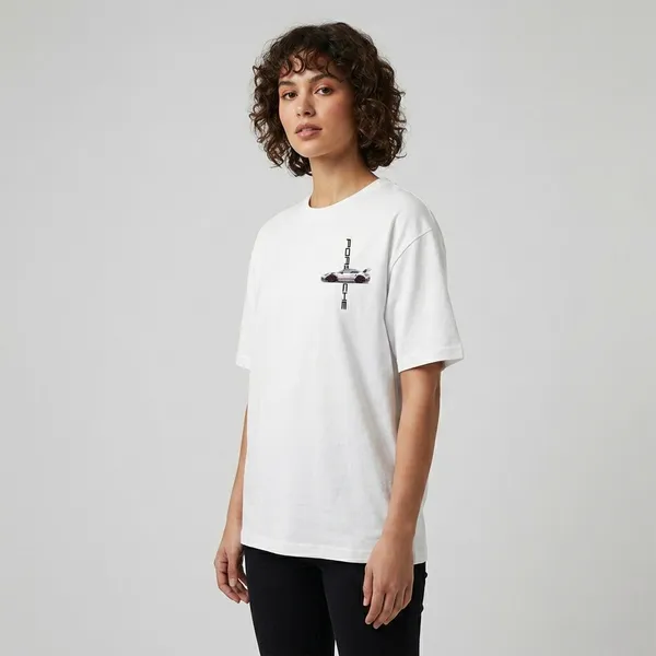 White_Graphic_Print_Racing_T-Shirt_For_Men