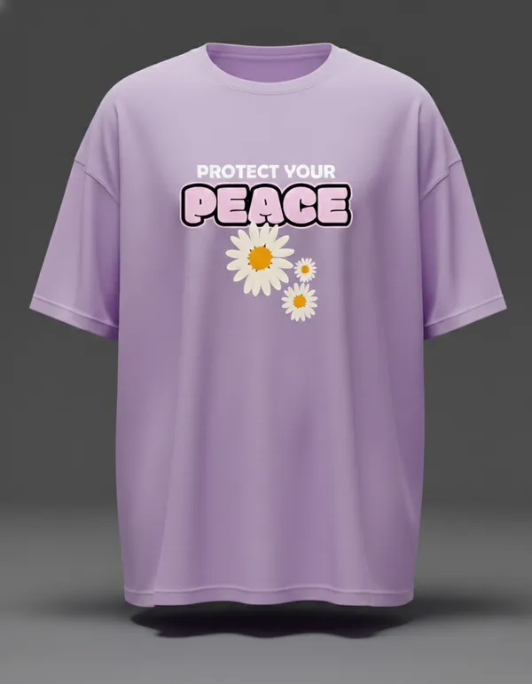 Purple_Protect_Your_Peace_Floral_Graphic_T-Shirt_For_Women