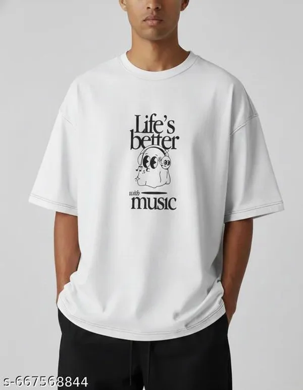 Oversized_French_Terry_Cotton_T-Shirt_Half_Sleeve_Drop_Shoulder_White_Unisex