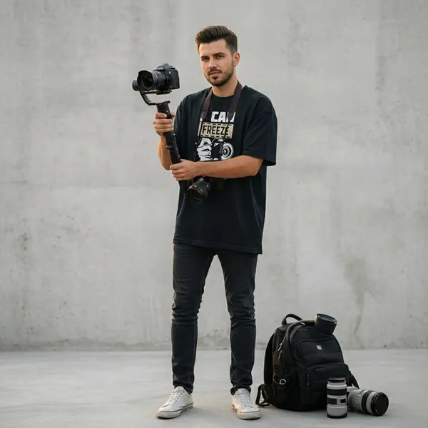 Black_Graphic_Print_Photography_T-Shirt_For_Men