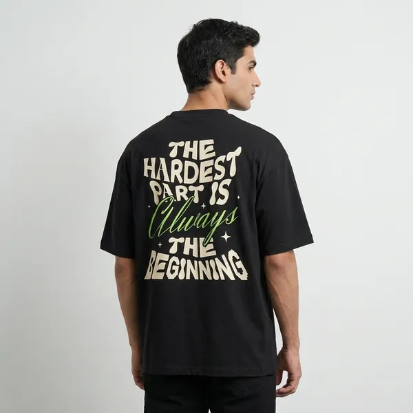 Oversized_Black_For_Men_And_Women_Happier_Than_Ever_Drop_Shoulder_Unisex_Baggy_Loose_Fit_French_Terry_Cotton_T-Shirts