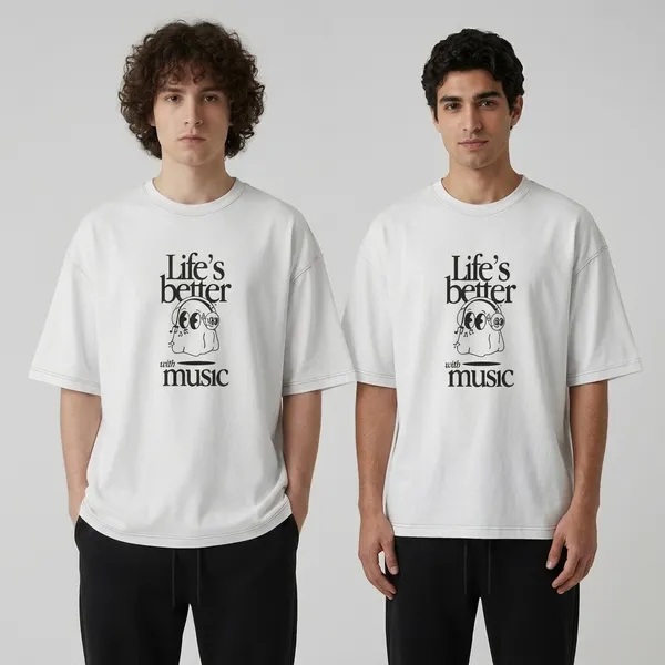 Oversized_French_Terry_Cotton_T-Shirt_Half_Sleeve_Drop_Shoulder_White_Unisex