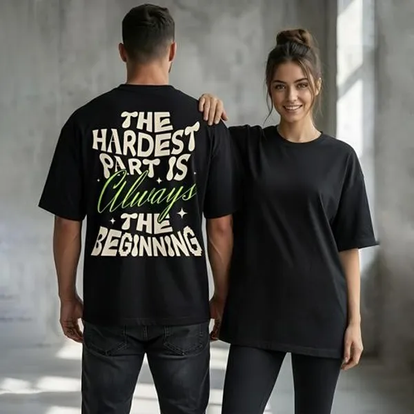 Oversized_Black_For_Men_And_Women_Happier_Than_Ever_Drop_Shoulder_Unisex_Baggy_Loose_Fit_French_Terry_Cotton_T-Shirts