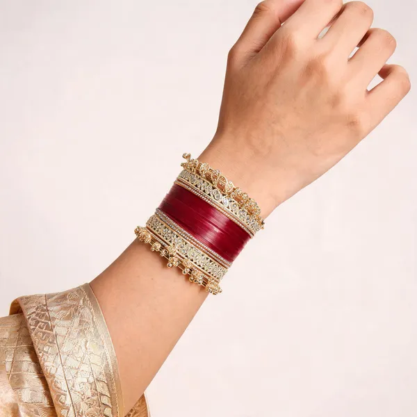 Maroon_Gold_Stone_Cutwork_Bridal_Chuda_Bangle_Set_For_Women