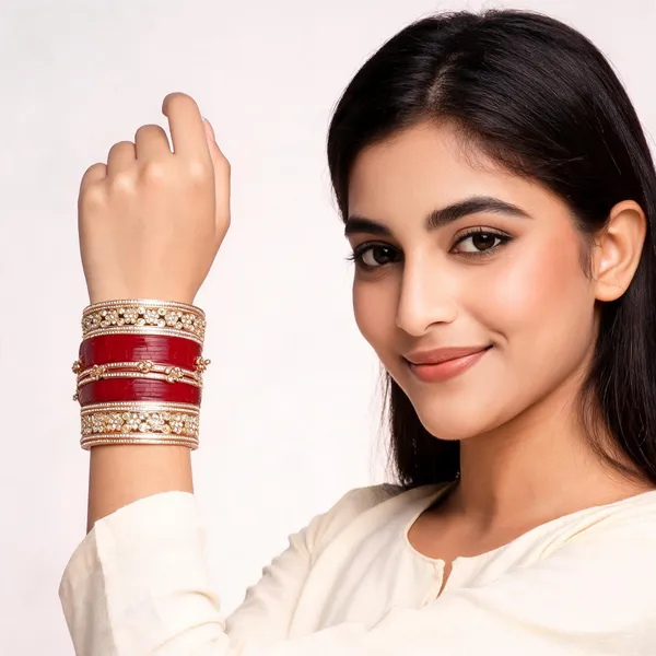 Red_Gold_Lacquer_Kundan_Stone_Studded_Bridal_Bangle_Set_For_Women