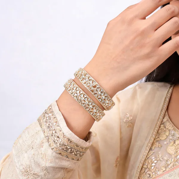 Gold_Metal_Jaali_Stone_Studded_Bangles_For_Women