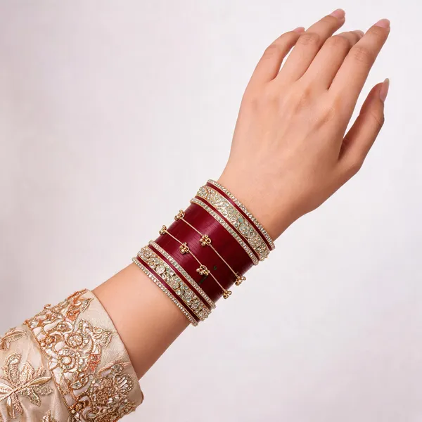 Maroon_Gold_Stone_Studded_Charm_Lacquer_Bridal_Bangle_Set_For_Women