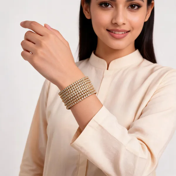 Gold_Metal_Stone_Studded_Slim_Stacked_Bangle_Set_For_Women