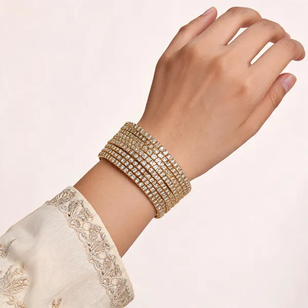 Gold_Metal_Stone_Studded_Slim_Stacked_Bangle_Set_For_Women