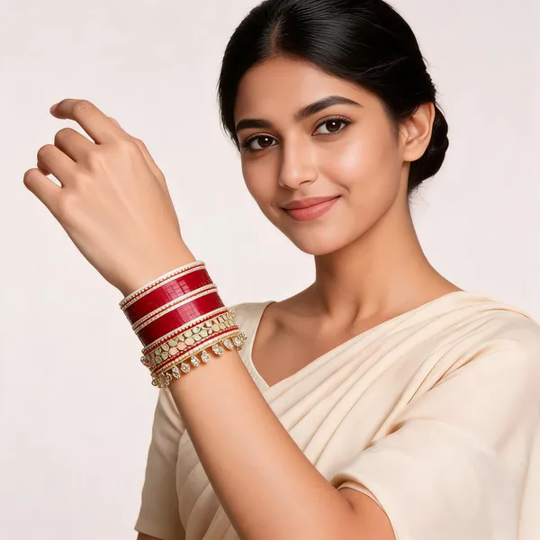 Multicolor_Gold_Beaded_Bridal_Chuda_Bangle_Set_For_Women