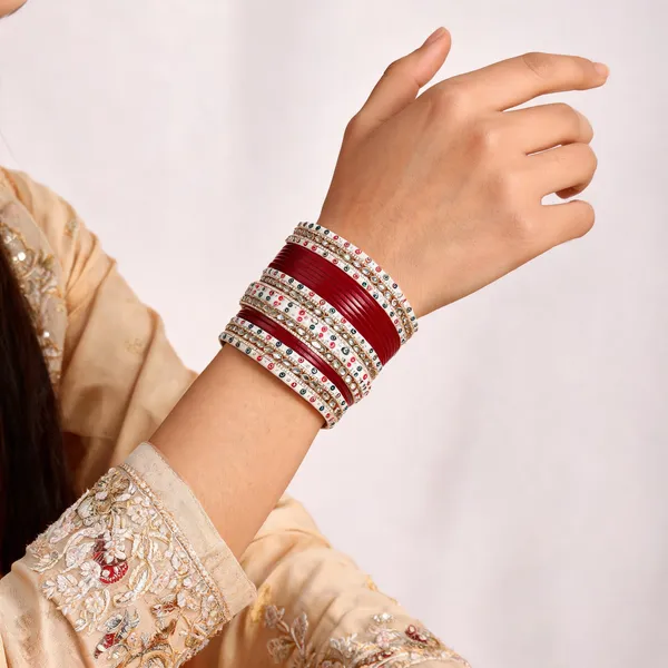 Red_Maroon_Kundan_Studded_Lacquer_Bridal_Bangle_Set_For_Women