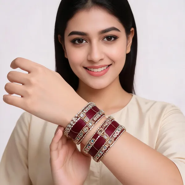 Red_Gold_Kundan_Stone_Studded_Bridal_Bangle_Set_For_Women