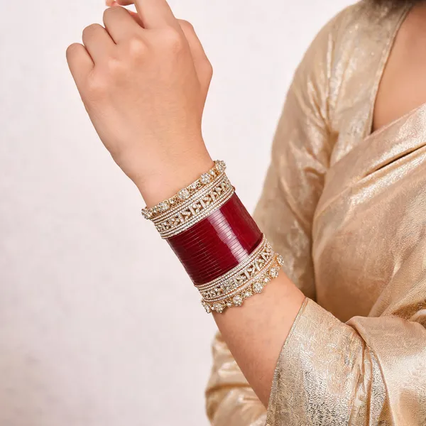 Red_Maroon_Gold_Stone_Jaali_Chuda_Bridal_Bangle_Set_For_Women