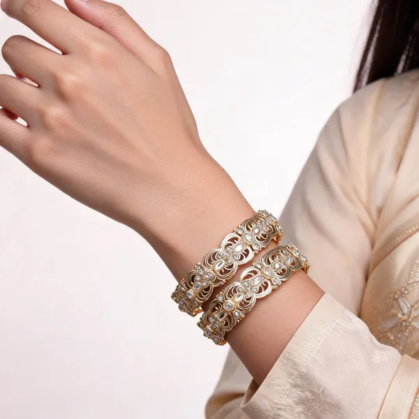 Gold_Metal_Kundan_Floral_Paisley_Cutwork_Bangles_For_Women