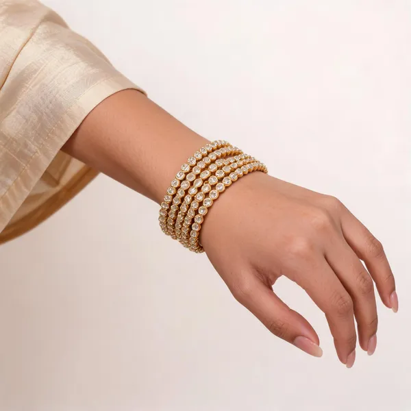 Gold_Metal_Stone_Studded_Bridal_Bangle_Set_For_Women