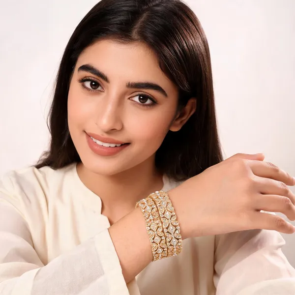 Gold_Metal_Floral_Cutwork_Stone_Studded_Bangles_For_Women