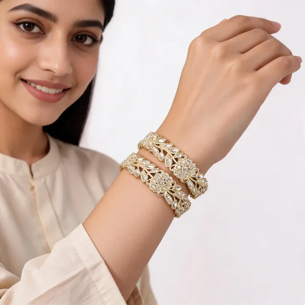 Gold_Metal_Kundan_Floral_Leaf_Stone_Studded_Bangles_For_Women