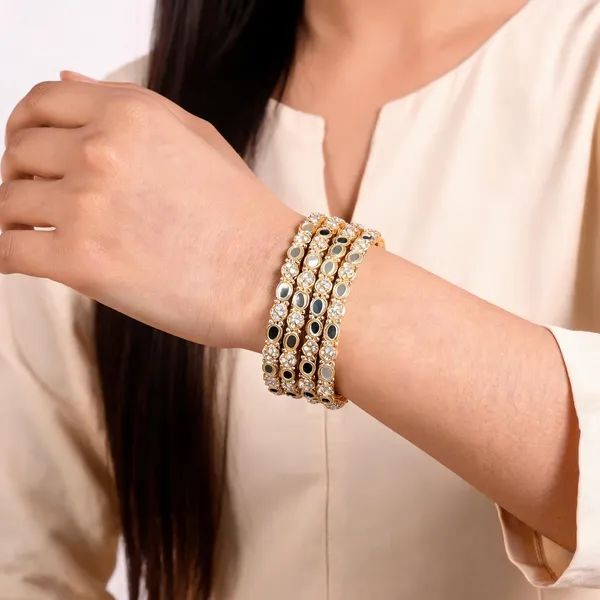 Gold_Metal_Mirror_Work_Stone_Studded_Bangles_For_Women