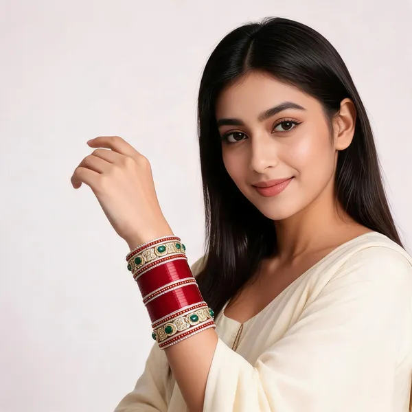 Red_Gold_Kundan_Emerald_Stone_Chuda_Bridal_Bangle_Set_For_Women