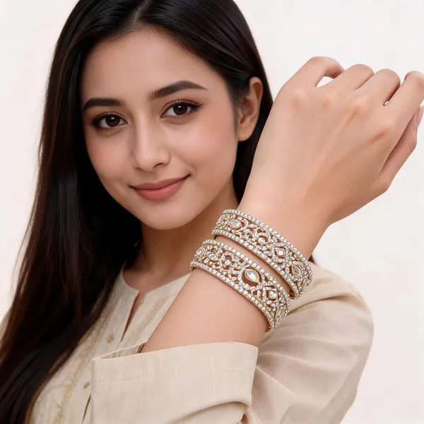Silver_Metal_Filigree_Kundan_Stone_Studded_Bridal_Bangles_For_Women