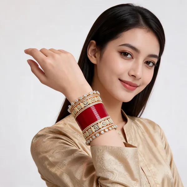 Red_Gold_Toned_Kundan_Stone_Floral_Bridal_Bangle_Set_For_Women