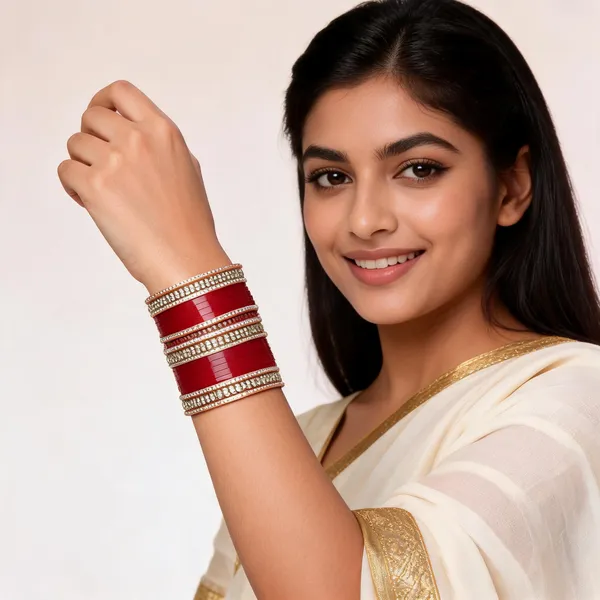 Red_Gold_Stone_Studded_Festive_Bridal_Bangle_Set_For_Women