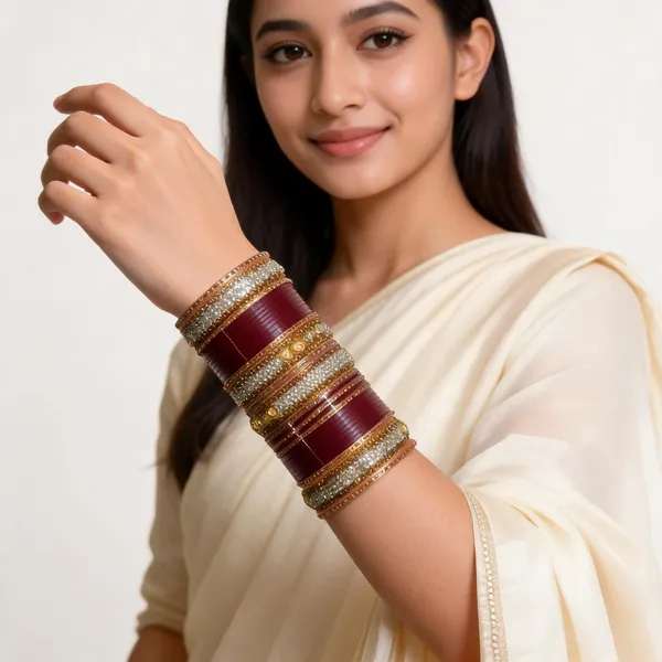 Maroon_Gold_Stone_Studded_Lacquer_Bridal_Bangle_Set_For_Women
