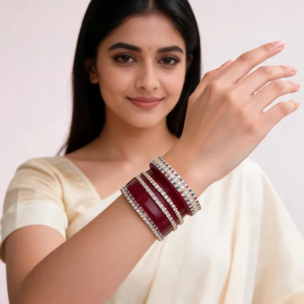 Maroon_Gold_Lacquer_Kundan_Studded_Bridal_Bangle_Set_For_Women