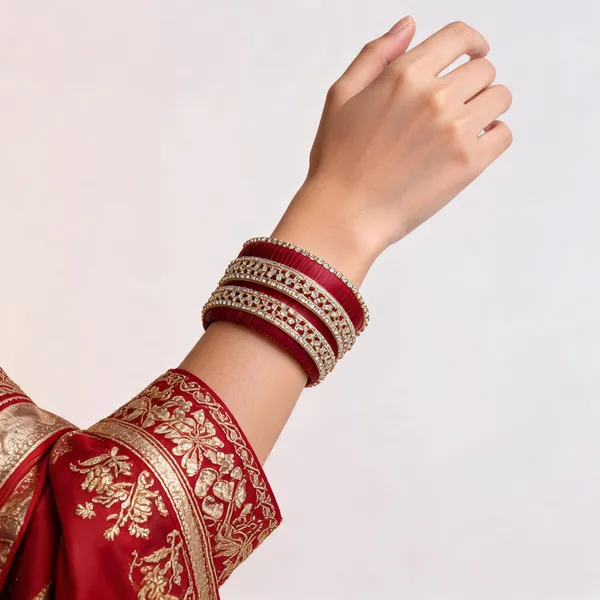 Maroon_Gold_Stone_Studded_Bridal_Bangle_Set_For_Women