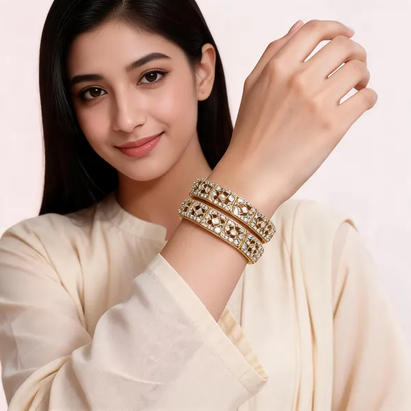 Gold_Metal_Kundan_Floral_Cutwork_Broad_Bangles_For_Women