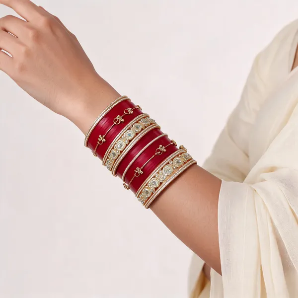 Red_Gold_Kundan_Stone_Studded_Bridal_Chuda_Bangle_Set_For_Women
