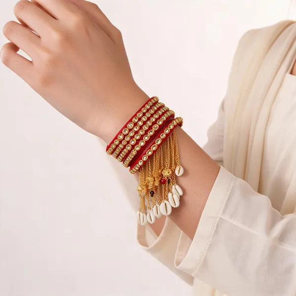 Red_Gold_Kundan_Cowrie_Shell_Latkan_Bridal_Bangle_Set_For_Women