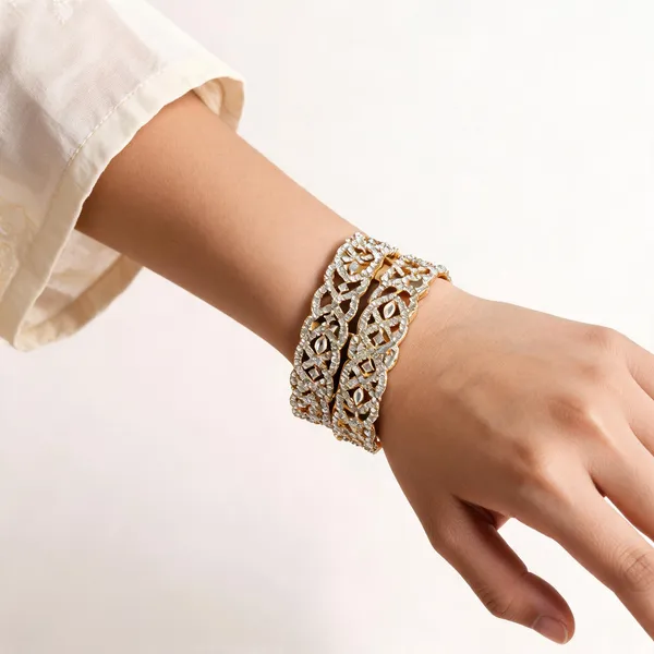 Gold_Metal_Kundan_Lattice_Marquise_Bangles_For_Women