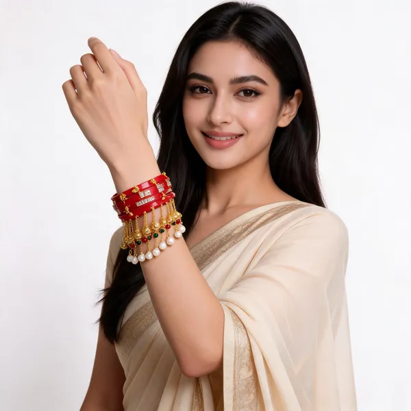 Red_Gold_Stone_Studded_Latkan_Charm_Bridal_Bangle_Set_For_Women