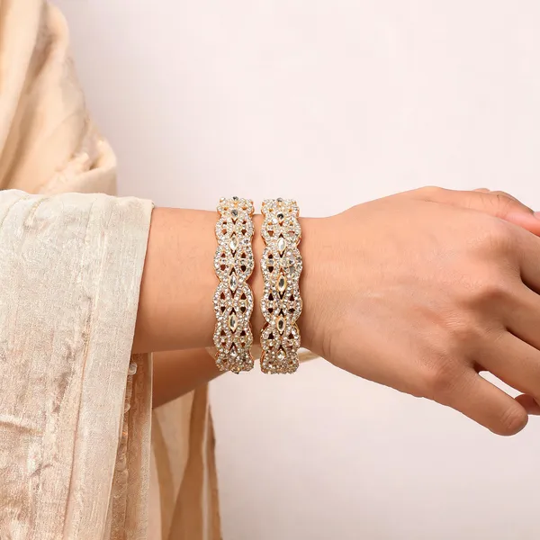 Gold_Metal_Kundan_Lattice_Stone_Studded_Bangles_For_Women
