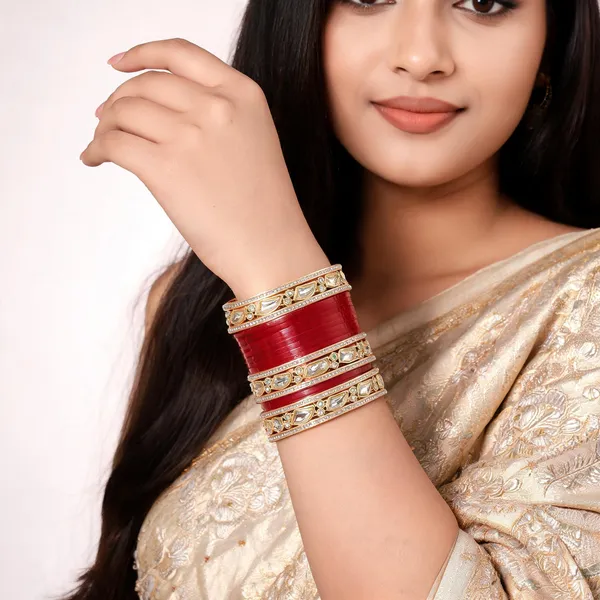 Red_Gold_Kundan_Stone_Studded_Bridal_Bangle_Set_For_Women