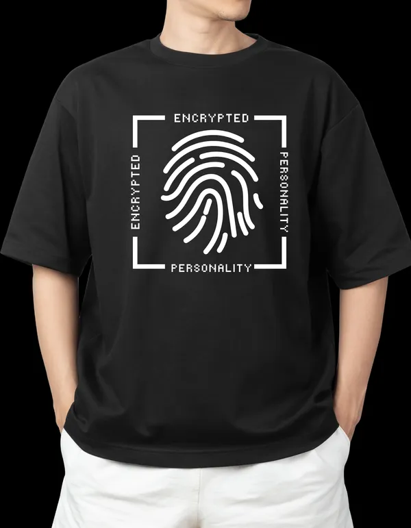 Black_Pure_Cotton__Encrypted_Personality_Graphic_T-Shirt_For_Men