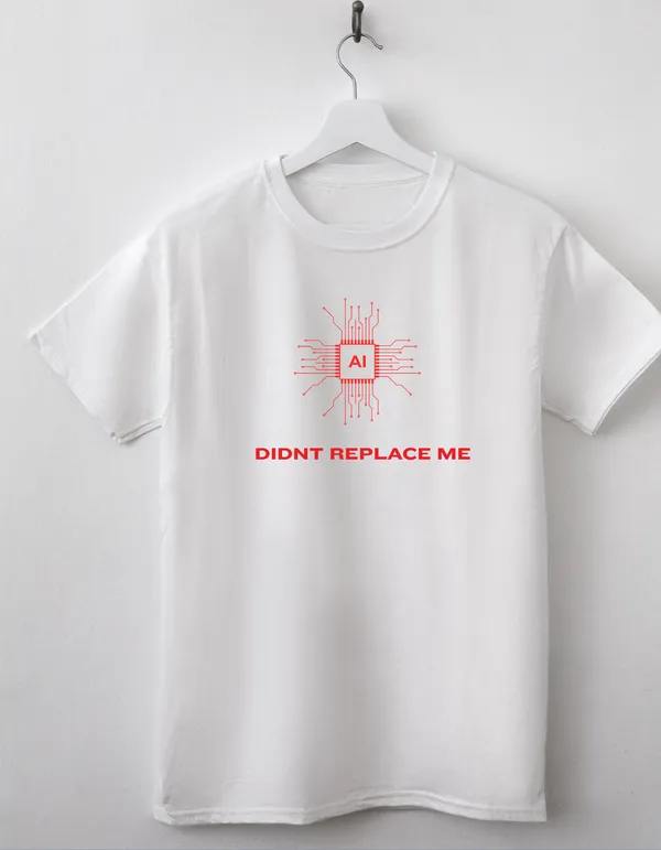 White_Pure_Cotton_Relaxed_Fit_Ai_Chip_Graphic_T-Shirt_For_Men