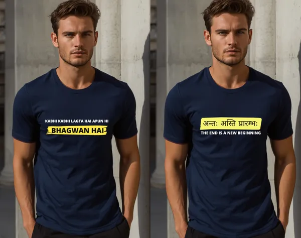 Blue_Pure_Cotton_Relaxed_Fit_Hindi_And_Sanskrit_Quote_Graphic_T-Shirt_For_Men_Combo_Pack_Of_2