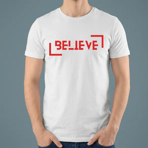 White_Pure_Cotton_Regular_Fit_Believe_Motivational_T-Shirt_For_Men