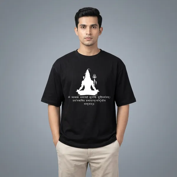 Black_Pure_Cotton_Oversized_Lord_Shiva_Mantra_And_Om_Namah_Shivaya_Spiral_Print_T-Shirt_For_Men_Combo_Pack_Of_2