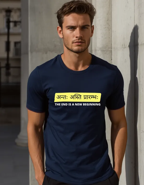 Blue_Pure_Cotton_Relaxed_Fit_Hindi_And_Sanskrit_Quote_Graphic_T-Shirt_For_Men_Combo_Pack_Of_2