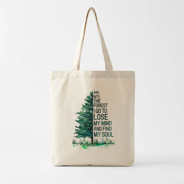 Esycarry_Trendy_Women_Beige_Printed_Canvas_Tote_Bag