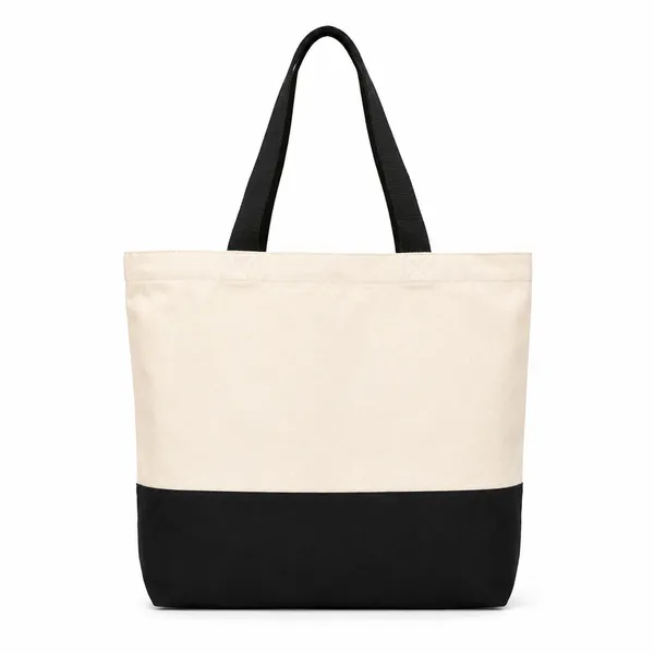 Stylish_Beige_And_Black_Canvas_Tote_Bag_For_Women