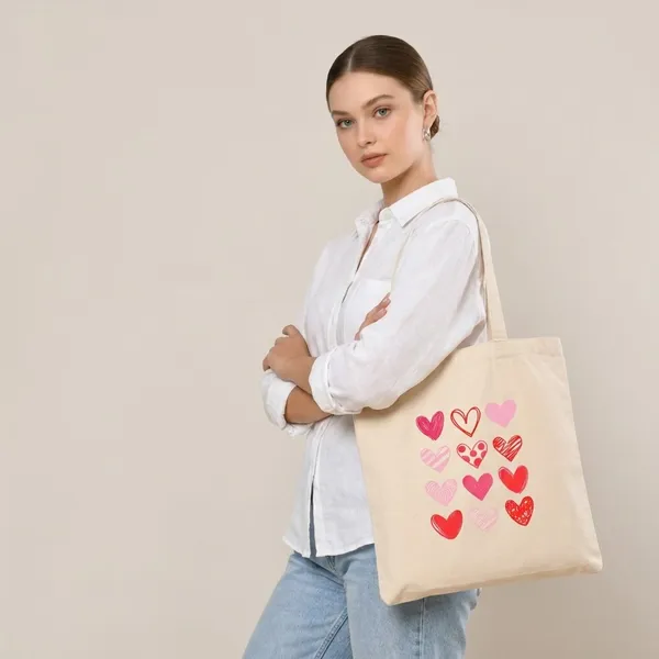 Esycarry_Women_Beige_Canvas_Tote_Bag