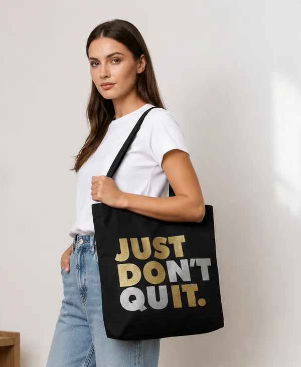 Just_Dont_Quit_Printed_Canvas_Tote_Bag_For_Women