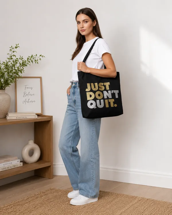 Just_Dont_Quit_Printed_Canvas_Tote_Bag_For_Women