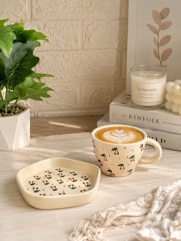 Ceramic_Cherry_Tea_Cup_With_Saucer_Set_250_Ml_Handcrafted_Glossy_Finish_For_Home_Office_And_Cafe